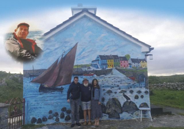 Mural honours popular boatman a year on from his death