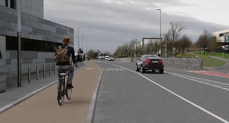 Work on Dublin Road bus and cycle lanes in Galway won’t start until 2026