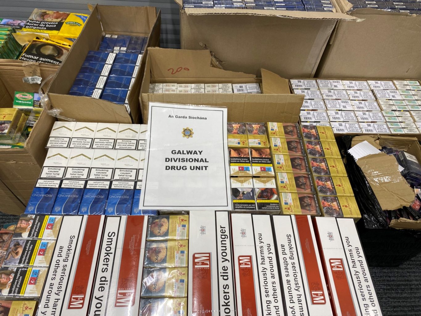 Cigarettes, drugs and cash seized in Galway