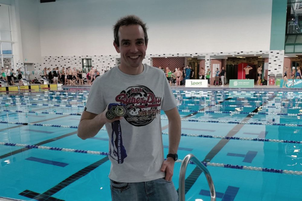 Swimmer James clocks up one million metres in year