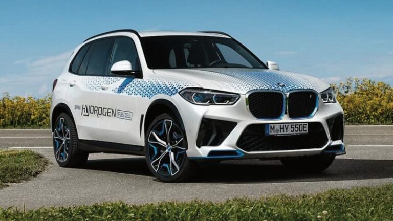 Germany blocks EU law to remove internal combustion engines as BMW unveils hydrogen car