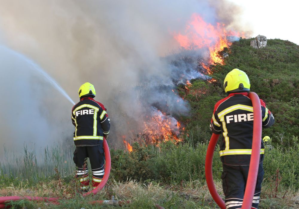 Homes threatened by 12-hour gorse fire in Galway