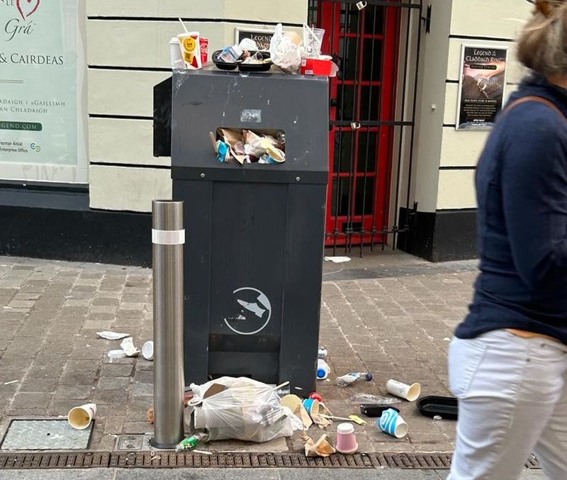 Business owners ‘must play their part’ in tackling overflowing bins