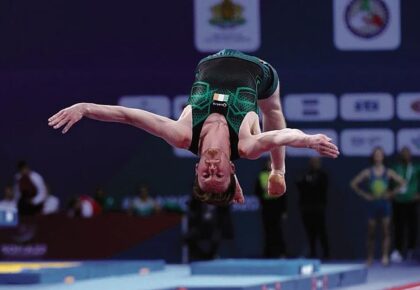 Hayes makes history with top-20 finish in Tumbling World Championships
