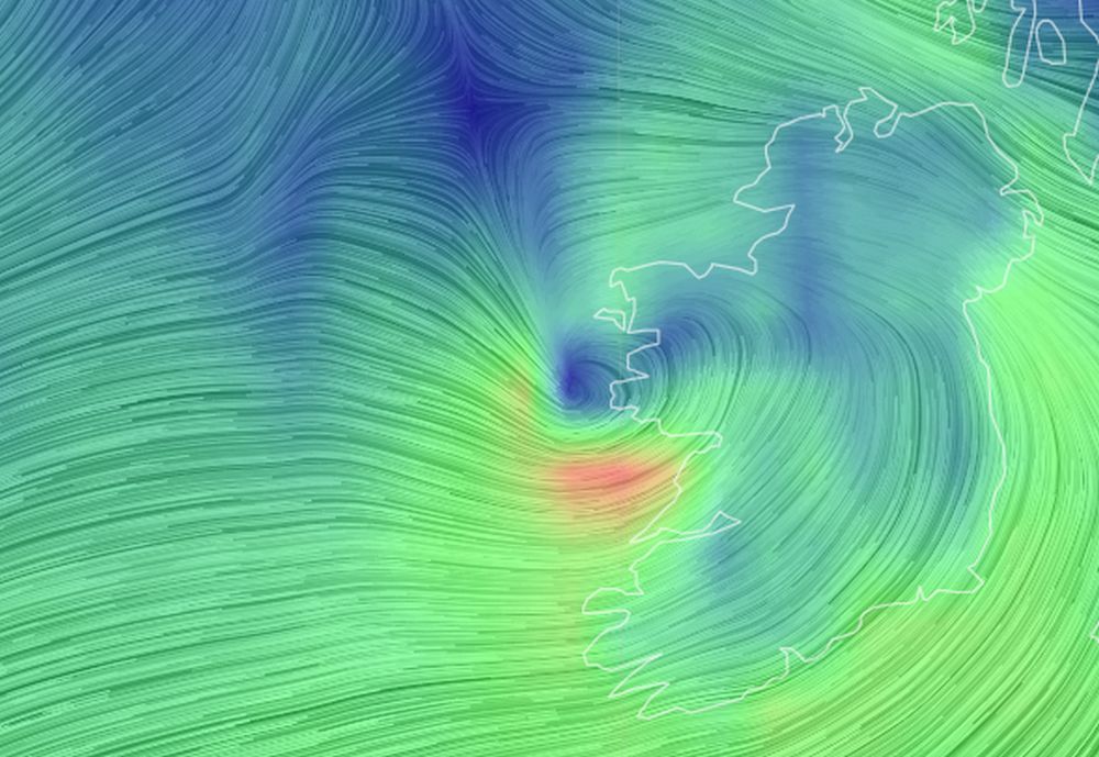 Status RED wind warning for East Galway during Storm Debi