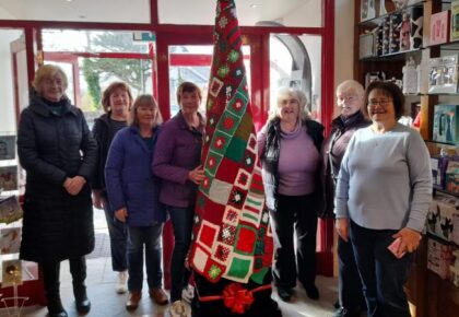 Connemara craftswomen crochet Christmas tree!