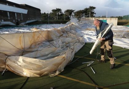 Storm damage to airdome estimated at €500,000