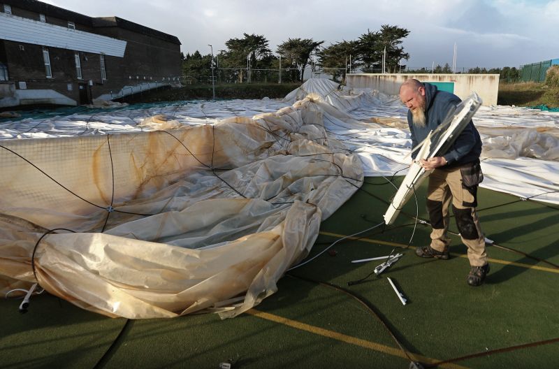 Storm damage to airdome estimated at €500,000