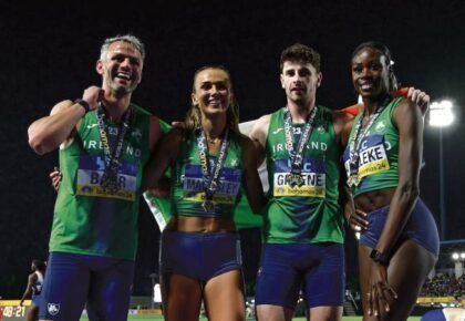 Galway sprinter is Paris bound after Irish relay team win magnificent bronze