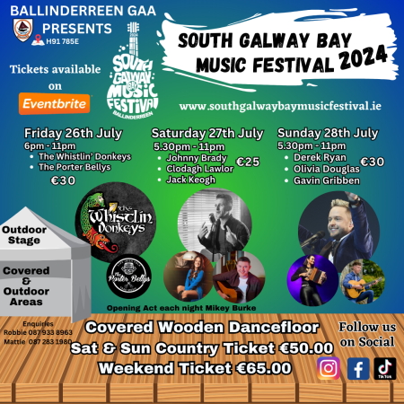 Fantastic line-up featured at South Galway Bay Music Festival