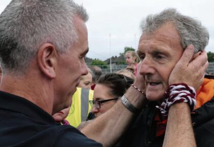 Vanquished footballers accorded a heroes’ welcome back home