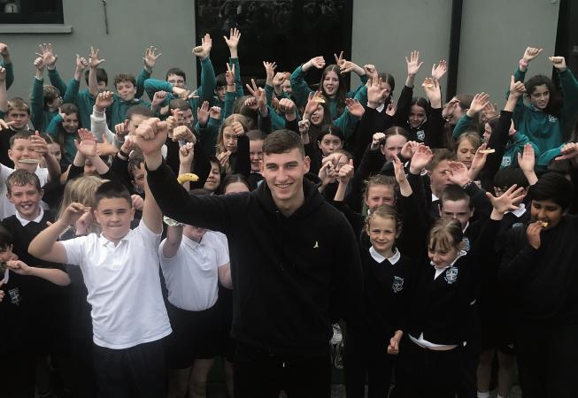 Galway star helps local school to launch smartphone-free initiative for pupils