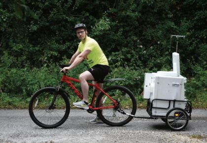Galway man’s marathon charity cycle – with kidney dialysis machine in tow