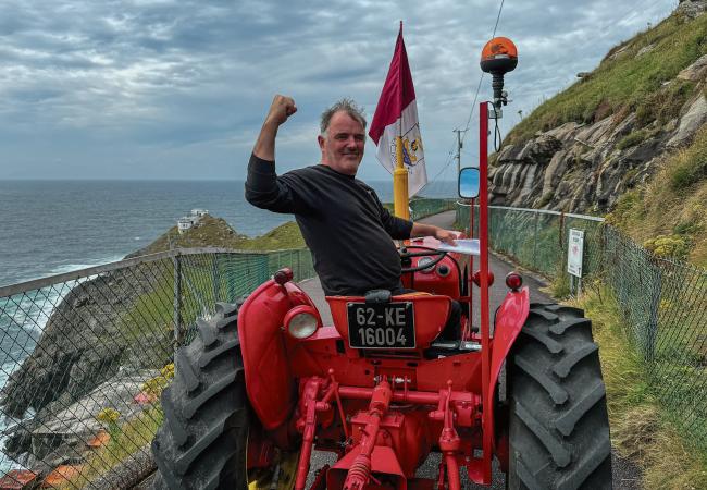 Galway man’s two week Wild Atlantic Way tractor trek raises thousands for Gaza