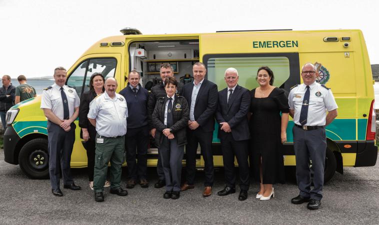 Aran takes delivery of new ambulance – boosted by highly-trained volunteers