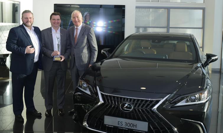 Lexus celebrates being the fastest growing electrified premium car brand in Galway