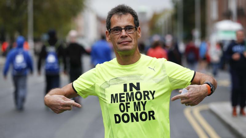 Galway native runs Dublin City Marathon on the Silver Jubilee of heart transplant