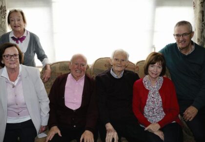 Retired teacher enjoys milestone birthday in company of family and friends