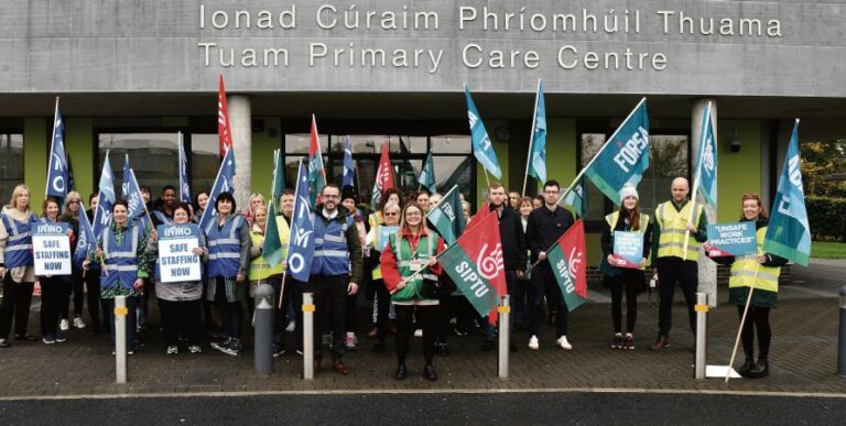 SIPTU staff take to streets to highlight concerns over HSE staffing levels