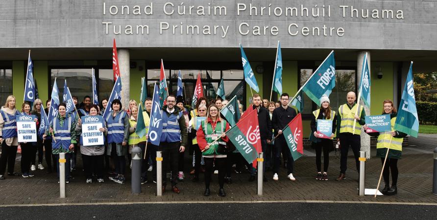 SIPTU staff take to streets to highlight concerns over HSE staffing levels