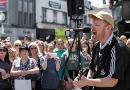 Shops complain that buskers are affecting their business