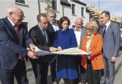 Minister Cummins visits Galway’s newest housing milestone during Council briefing