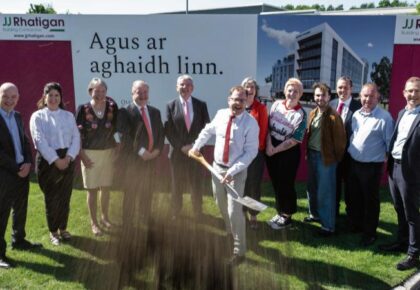 Minister Lawless turns sod on new Library & Learning Commons at University of Galway