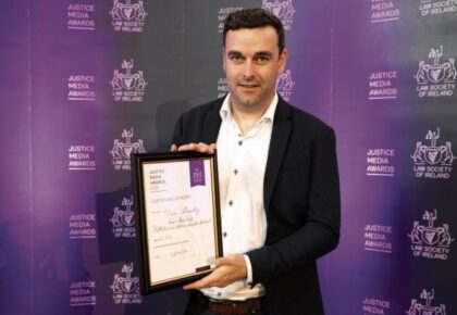 Tribune journalist honoured at Justice Media Awards for profile of retiring Judge