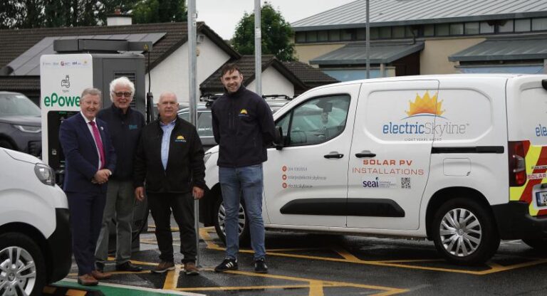 Minister opens Ireland’s first solar-powered EV charging hub in Galway