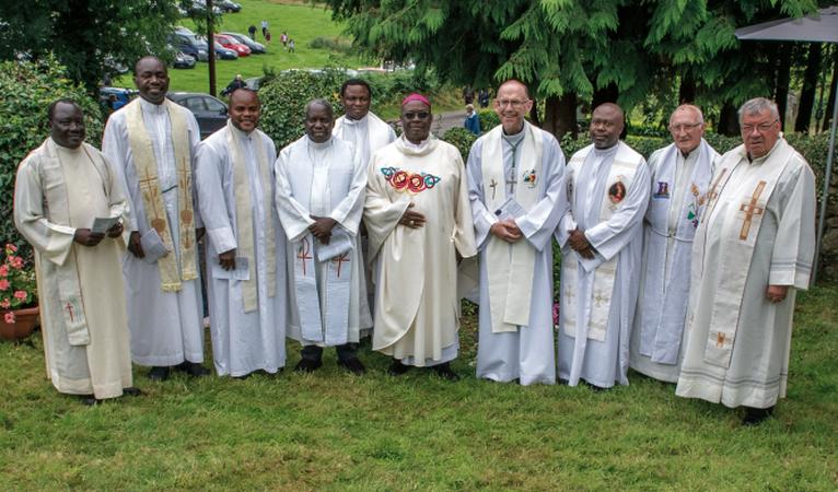 Two Bishops and nine priests gather to concelebrate Annual Mass of St. Feichin