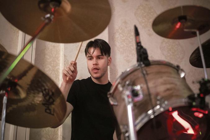 Cancer-battling drummer Adam takes centre stage at weekend gig in his honour