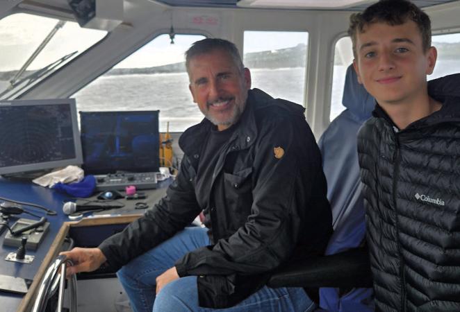 Steve Carell charts a course to Aran