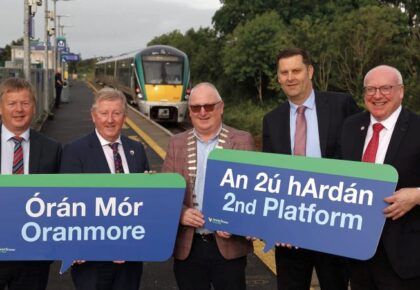 Minister Canney visits Oranmore to mark contract signing for Station improvement works