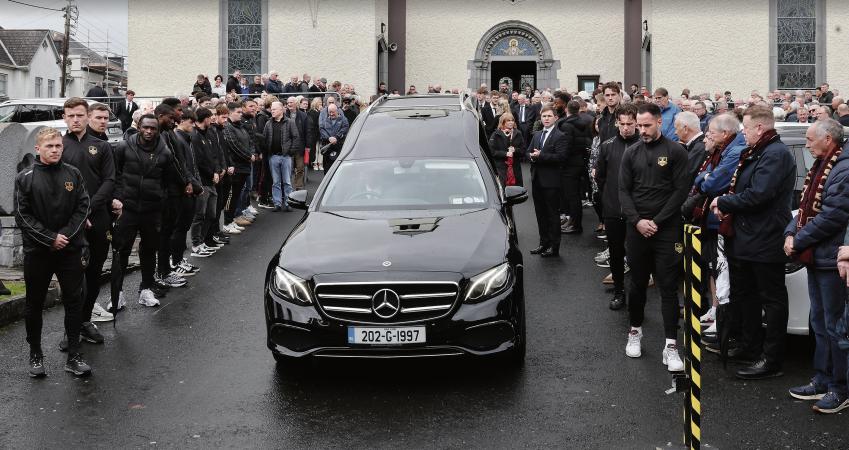 Hundreds attend funeral of popular Galway Utd assistant manager Ollie Horgan