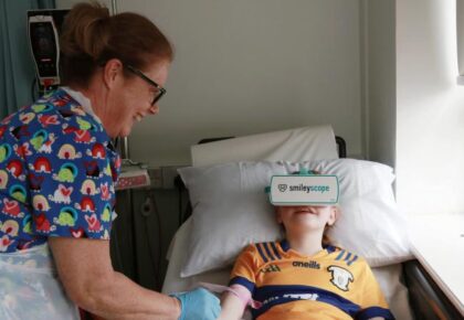 Virtual reality headsets help kids with a fear of needles in hospital