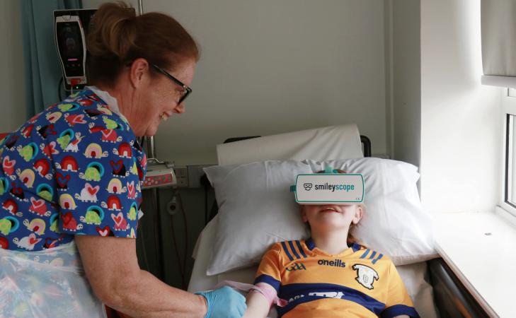 Virtual reality headsets help kids with a fear of needles in hospital