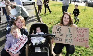Creche parents take protest to Tuam Cathedral grounds to ramp up pressure on parish