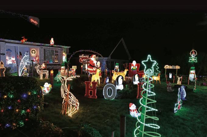 Tuam pensioner lights up home and garden for good cause at Christmas