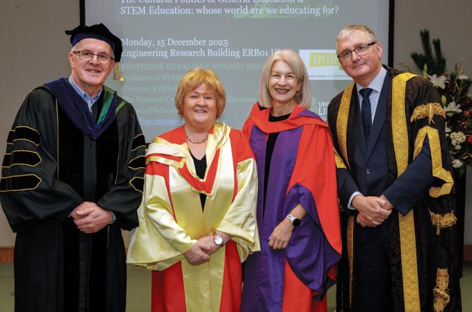 Former Jes teacher-turned-Professor delivers inaugural lecture to the University of Limerick