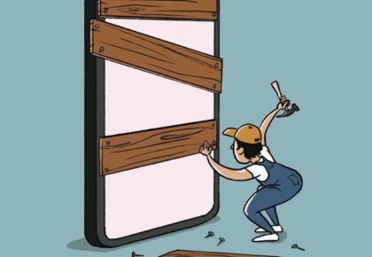 Keep in touch with the news but only in far smaller doses